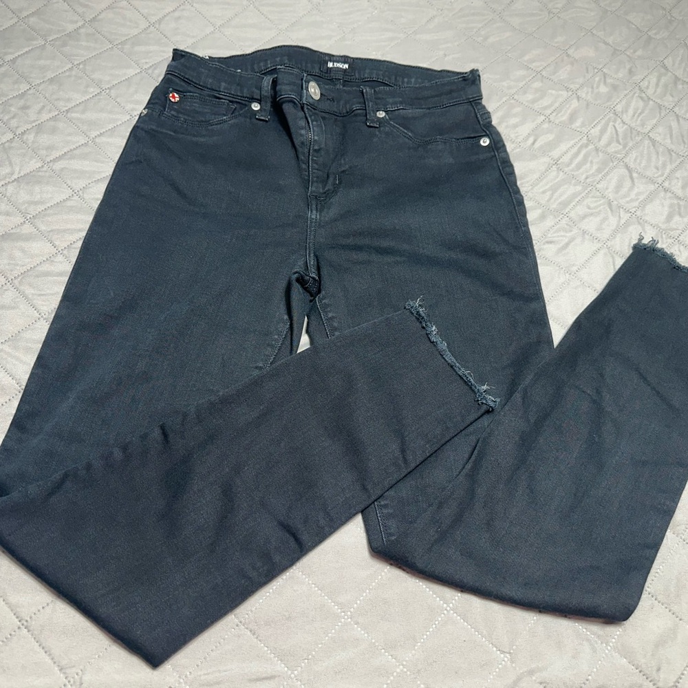 Hudson Jeans Slim Straight Black Denim Jeans
